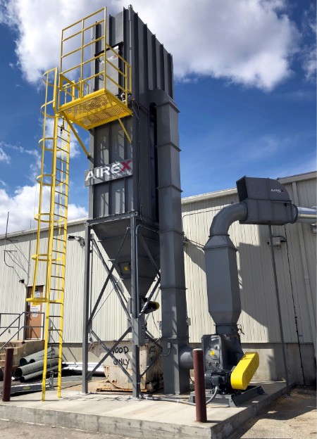 Airex Baghouse Dust Collector for Box Manufacturer