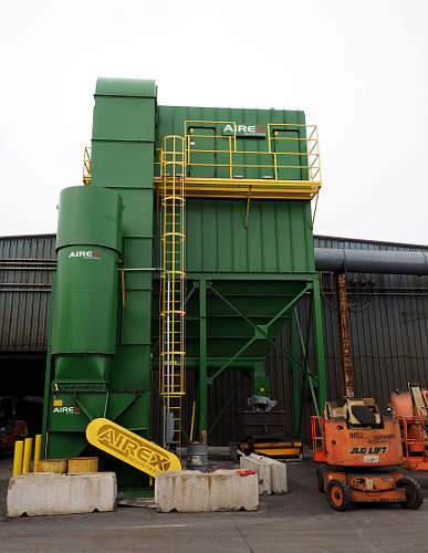 Baghouse collecting foundry dust