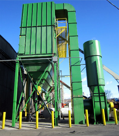 Baghouse collecting foundry dust