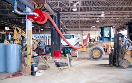Hose Reel (Heavy Equipment Repair Facility)